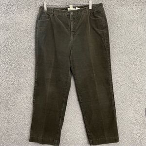 Appleseed’s Pants Women 14 Olive Casual Cropped Corduroys‎